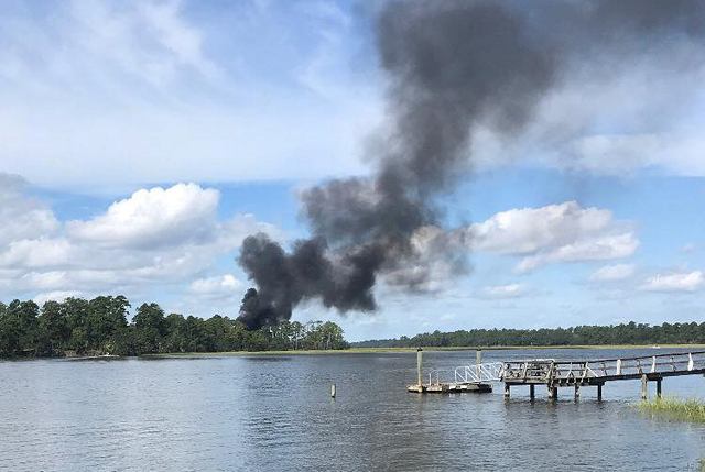 smoke rises at the site of a f 35 jet crash in beaufort south carolina u s september 28 2018 in this still image obtained from social media photo reuters smoke rises at the site of a f 35 jet crash in beaufort south carolina u s september 28 2018 in this still image obtained from social media photo reuters