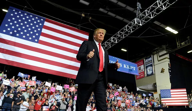 president donald trump gives a thumbs up to supporters as he arrives at wesbanco arena during a make america great again rally in wheeling west virginia us september 29 2018 photo reuters president donald trump gives a thumbs up to supporters as he arrives at wesbanco arena during a make america great again rally in wheeling west virginia us september 29 2018 photo reuters