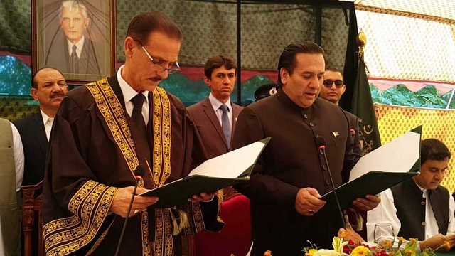raja jalal hussain maqpoon sworn in as new g b governor