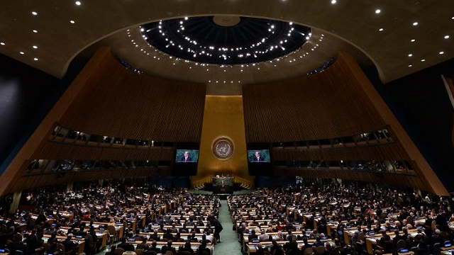 the united nations general assembly in session photo afp