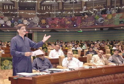 undeterred by opposition sindh assembly passes rs851b budget