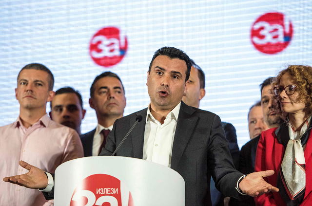 macedonia 039 s prime minister zoran zaev gives a press conference on the referendum to re name macedonia in skopje on september 30 2018 photo afp