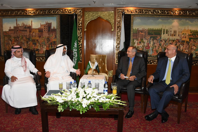 the saudi delegation meeting pakistani ministers in islamabad photo express