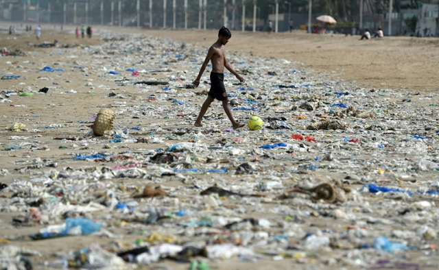 mumbai has faced a severe plastic waste issue for years photo afp