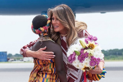 us first lady melania trump touches down in africa us first lady melania trump touches down in africa