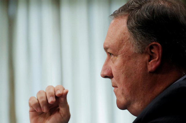 secretary of state mike pompeo testifies before the senate foreign relations committee on capitol hill in washington us july 25 2018 photo reuters