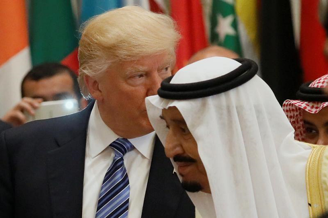 us president donald trump with saudi arabia 039 s king salman i photo reuters