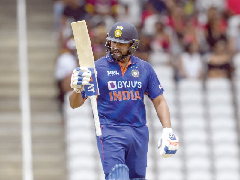 rohit sharma rose to second place in the rankings surpassing his teammate shubman gill photo afp