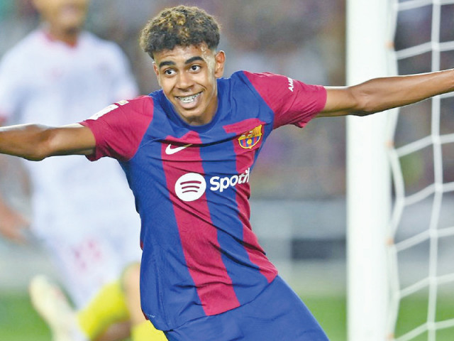 barcelona s spanish forward lamine yamal has already become team s key figure despite being just 17 years old photo afp file