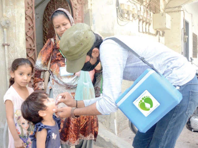 a health worker administers anti polio drops to a child during the launch of the citywide vaccination campaign marking another crucial step in the fight to protect future generations from the crippling disease photo jalal qureshi express a health worker administers anti polio drops to a child during the launch of the citywide vaccination campaign marking another crucial step in the fight to protect future generations from the crippling disease photo jalal qureshi express