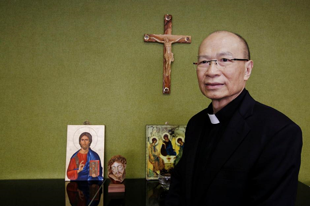 hong kong 039 s catholic bishop michael yeung poses during a reuters interview at his office in hong kong china october 3 2018 photo reuters hong kong 039 s catholic bishop michael yeung poses during a reuters interview at his office in hong kong china october 3 2018 photo reuters