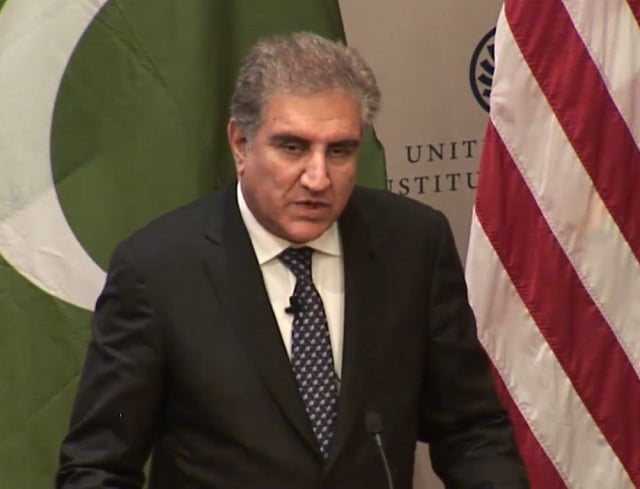 foreign minister qureshi says peace in pakistan is interlinked with peace in afghanistan screengrab