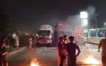 power gas outages spark protest on lyari expressway