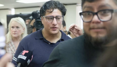ronaldo salgado son of mexican motorist lorenzo salgado araujo who was fatally shot by an ice agent reacts on the day of a press conference in houston texas photo reuters