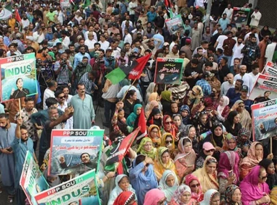 ppp takes to streets over indus water theft ppp takes to streets over indus water theft