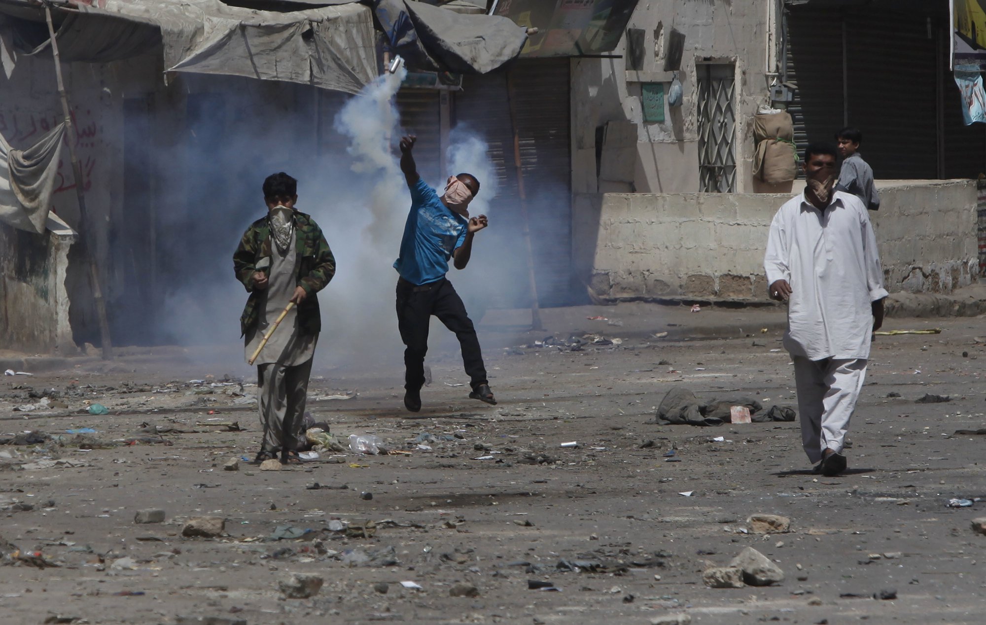 file photo of protests in lyari photo express