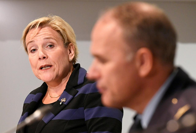 dutch minister of defence ank bijleveld speaks during a news conference in the hague netherlands october 4 2018 photo reuters dutch minister of defence ank bijleveld speaks during a news conference in the hague netherlands october 4 2018 photo reuters