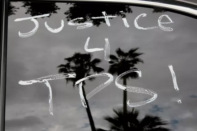 paint is seen on cars before members of the teamsters union participate in a tractor trailer caravan surrounding the la metro detention center in support of port truck drivers and others threatened by deportation if the courts or congress don 039 t stop the termination of temporary protected status tps in los angeles california us october 3 2018 photo reuters paint is seen on cars before members of the teamsters union participate in a tractor trailer caravan surrounding the la metro detention center in support of port truck drivers and others threatened by deportation if the courts or congress don 039 t stop the termination of temporary protected status tps in los angeles california us october 3 2018 photo reuters