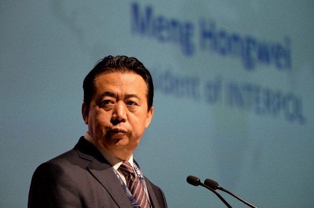 meng hongwei head of interpol left the agency 039 s headquarters in lyon in late september and his wife reported him missing photo afp