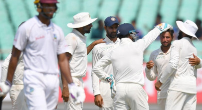 first test dominant india thrash lackluster west indies