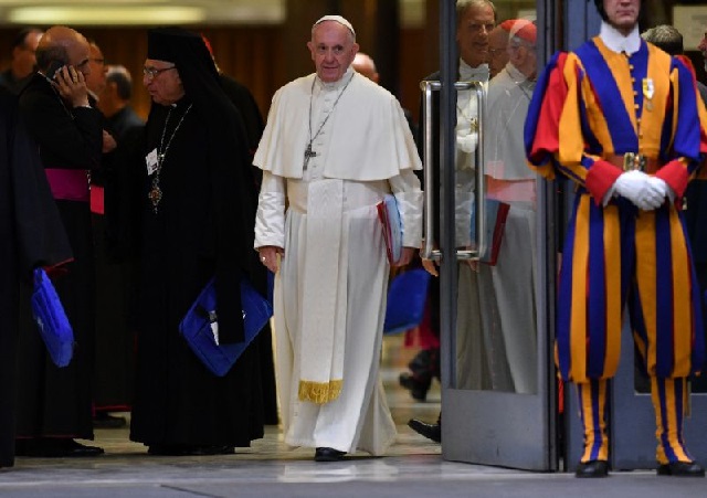 039 we will follow the path of truth wherever it may lead 039 francis said in 2015 photo afp