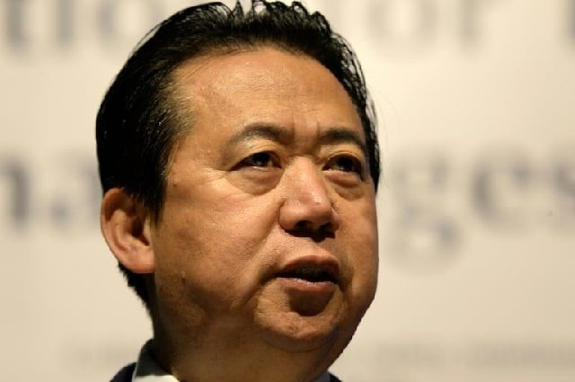 meng hongwei 64 was last seen leaving for china in late september from the interpol headquarters in lyon southeast france photo afp meng hongwei 64 was last seen leaving for china in late september from the interpol headquarters in lyon southeast france photo afp