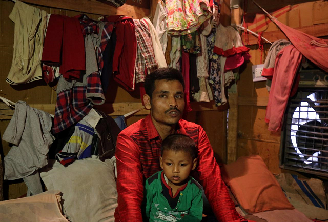 sahidullah a man from the rohingya community holds his son on his lap as he speaks with reuters inside his shack at a camp on the outskirts of jammu october 5 2018 photo reuters sahidullah a man from the rohingya community holds his son on his lap as he speaks with reuters inside his shack at a camp on the outskirts of jammu october 5 2018 photo reuters