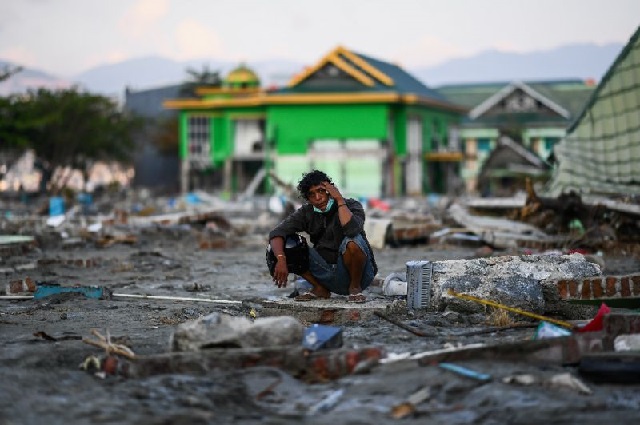 the tens of thousands left homeless by the disaster are scattered across palu and beyond photo afp