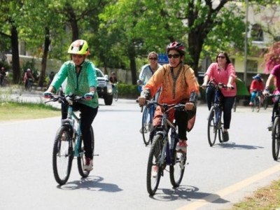 pedalling towards climate change action in islamabad