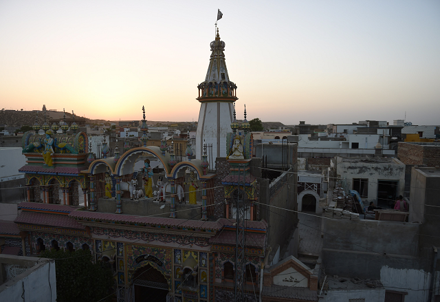 a view of hindu shri krishna temple seen in mithi photo afp a view of hindu shri krishna temple seen in mithi photo afp