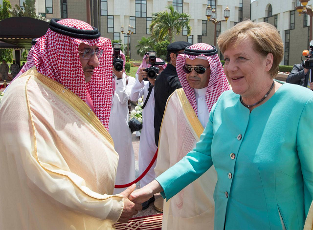 saudi crown prince mohammed bin nayef shakes hands with german chancellor angela merkel photo reuters saudi crown prince mohammed bin nayef shakes hands with german chancellor angela merkel photo reuters