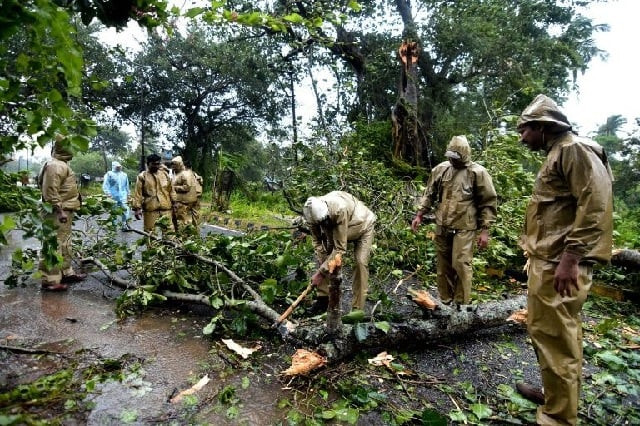 at least two men have died in cyclone titli one when a house collapsed and another killed by a falling tree photo afp at least two men have died in cyclone titli one when a house collapsed and another killed by a falling tree photo afp