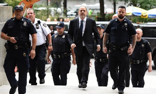 harvey weinstein c arrives at manhattan criminal court for a hearing on october 11 2018 in new york city photo afp harvey weinstein c arrives at manhattan criminal court for a hearing on october 11 2018 in new york city photo afp