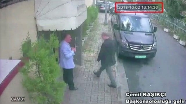 a still image taken from cctv video and obtained by trt world claims to show saudi journalist jamal khashoggi as he arrives at saudi arabia 039 s consulate in istanbul turkey photo reuters a still image taken from cctv video and obtained by trt world claims to show saudi journalist jamal khashoggi as he arrives at saudi arabia 039 s consulate in istanbul turkey photo reuters