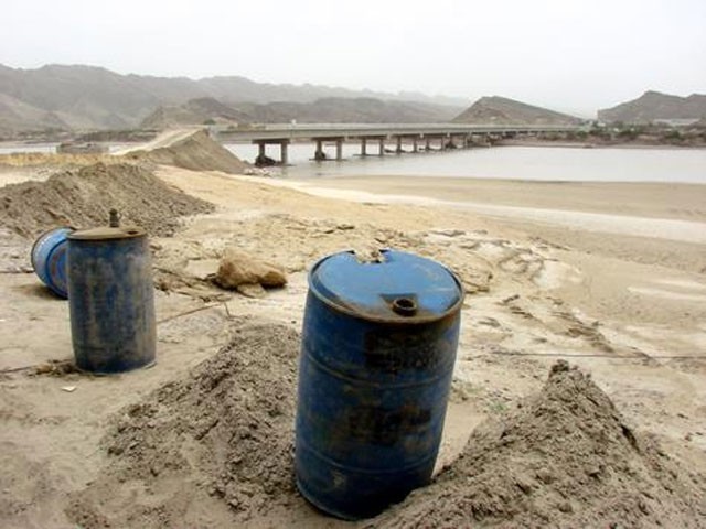 a view of the depleting water level in the sohrab area of balochistan photo file