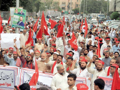 awami national party protests price hike