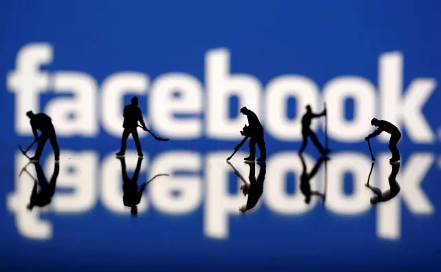 figurines are seen in front of the facebook logo in this illustration taken march 20 2018 photo reuters figurines are seen in front of the facebook logo in this illustration taken march 20 2018 photo reuters