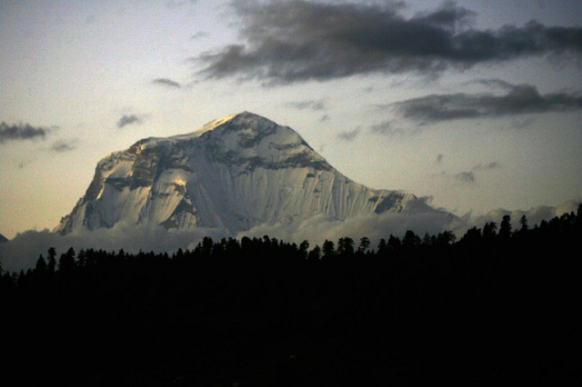 mount gurja lies next to the avalanche prone dhaulagiri range photo afp