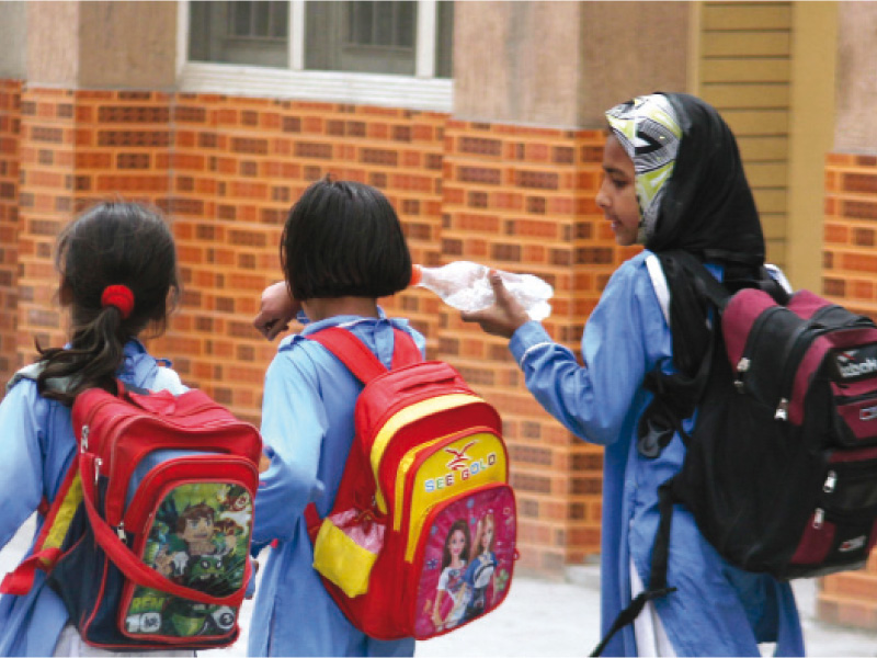 heavy school bags can lead to backache pain in the shoulders distortion of the spine kyphosis or scoliosis and bad posture photo muhammad javaid