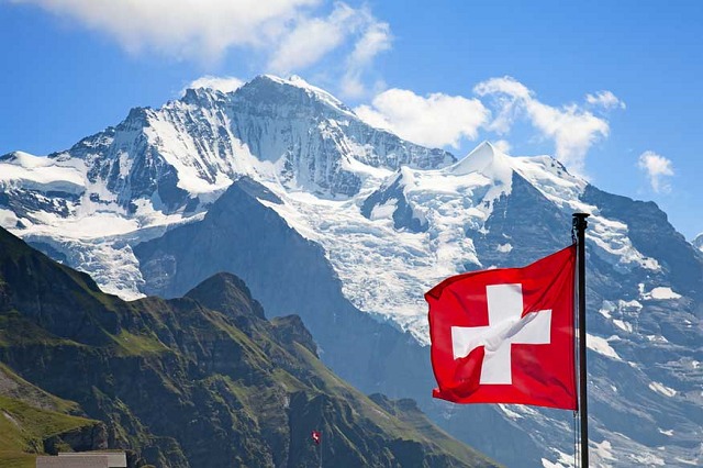 swiss flag photo afp