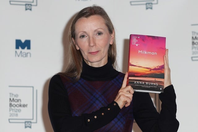 british author anna burns holds her book 039 milkman 039 during a photocall at the royal festival hall in london ahead of tuesday 039 s announcement of the winner of the 2018 man booker prize for fiction photo afp british author anna burns holds her book 039 milkman 039 during a photocall at the royal festival hall in london ahead of tuesday 039 s announcement of the winner of the 2018 man booker prize for fiction photo afp