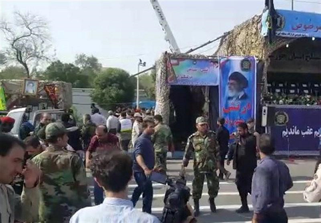 a general view of the attack during the military parade in ahvaz iran september 22 2018 photo reuters a general view of the attack during the military parade in ahvaz iran september 22 2018 photo reuters