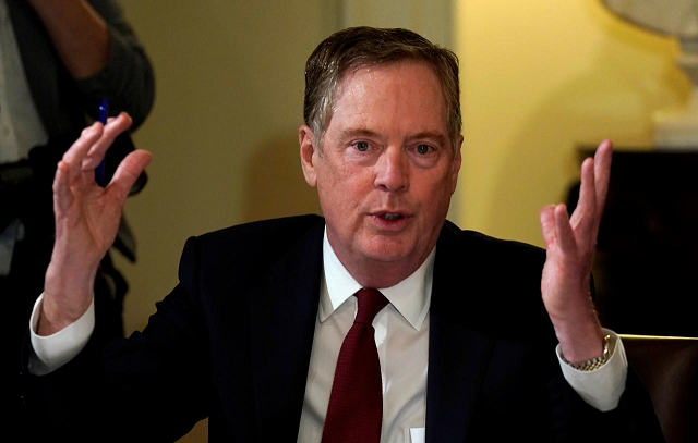 us trade representative robert lighthizer speaks during a meeting hosted by us president donald trump with governors and members of congress at the white house in washington us april 12 2018 photo reuters us trade representative robert lighthizer speaks during a meeting hosted by us president donald trump with governors and members of congress at the white house in washington us april 12 2018 photo reuters