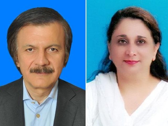 haroon akhtar and sadia abbasi photo express file