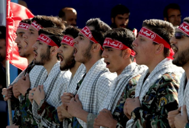 iranian members of the basij militia march during a parade marking the country 039 s army day photo afp iranian members of the basij militia march during a parade marking the country 039 s army day photo afp