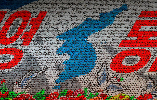 participants form a map of korean peninsula at mass games in may day stadium marking the 70th anniversary of north korea 039 s foundation in pyongyang north korea september 9 2018 photo reuters
