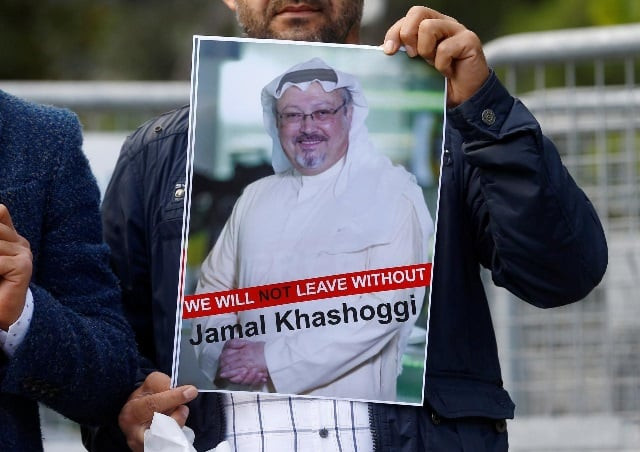 a demonstrator holds picture of saudi journalist jamal khashoggi during a protest in front of saudi arabia 039 s consulate in istanbul turkey photo reuters a demonstrator holds picture of saudi journalist jamal khashoggi during a protest in front of saudi arabia 039 s consulate in istanbul turkey photo reuters