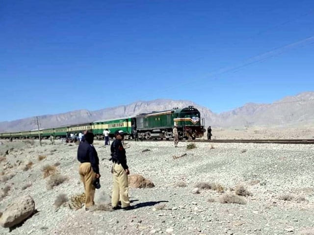 the punjab bound train escapes twin blasts by only 200 feet near mach railway station photo ppi the punjab bound train escapes twin blasts by only 200 feet near mach railway station photo ppi