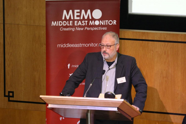 saudi dissident jamal khashoggi speaks at an event hosted by middle east monitor in london britain photo reuters saudi dissident jamal khashoggi speaks at an event hosted by middle east monitor in london britain photo reuters