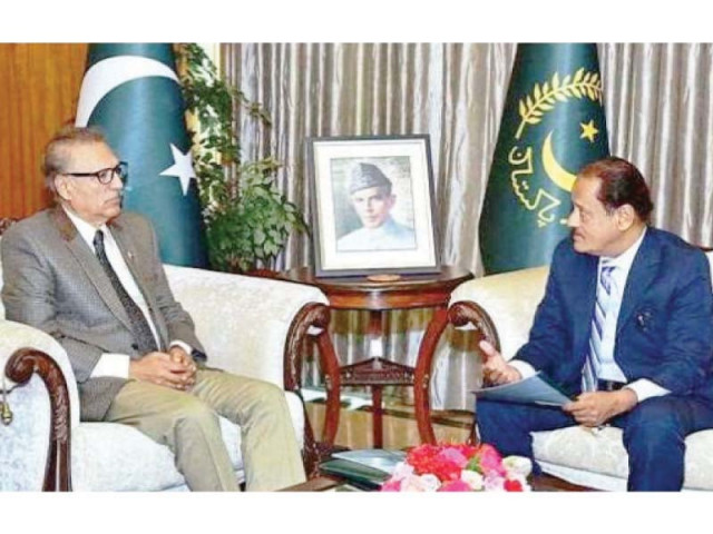 president alvi expressed satisfaction over the institution s performance photo file